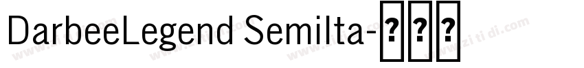 DarbeeLegend SemiIta字体转换